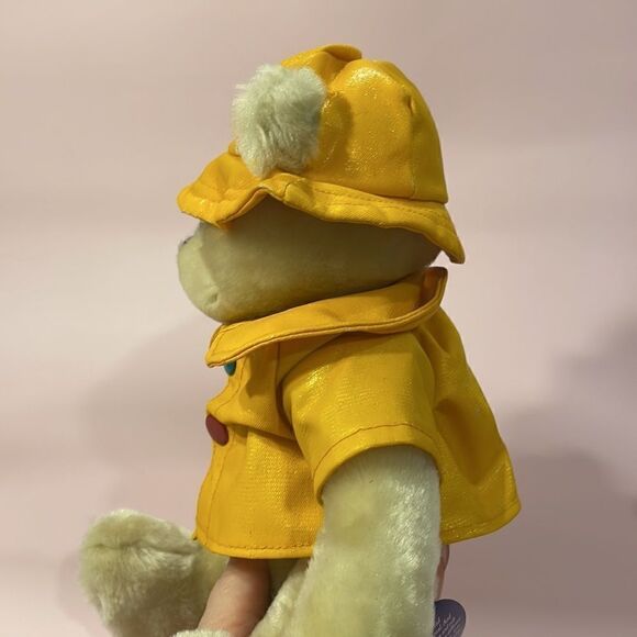 Original Brass Button Bear Harper Stuffed Teddy In Yellow Rain Coat With Tag - Picture 6 of 13